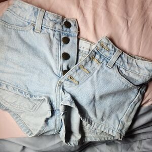 American Apparel Light Blue Jean Shorts